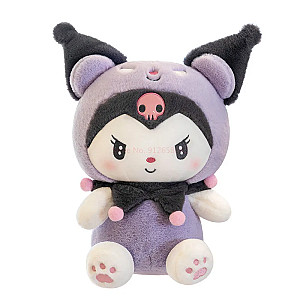 35-65cm Purple Kuromi Bear Cosplay Stuffed Toy Plush