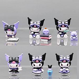 Kuromi Cartoon Black Purple Kuromi Cartoon Figure Toys