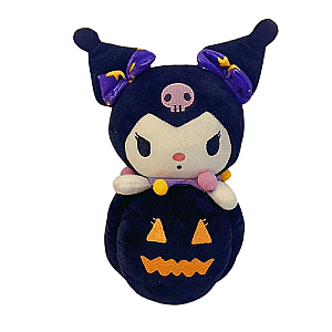 15-20cm Black Kuromi Cartoon Halloween Pumpkin Toy Plush