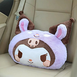 Kuromi Cartoon Doll Car Pillow Headrest