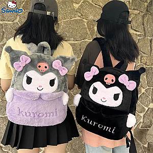 Kuromi Black Purple cartoon Large Capacity Bag Backpack