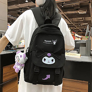 Kuromi Cartoon Black Cat Backpack