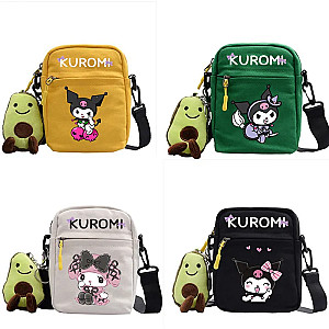 Kuromi Cute Cartoon Character Fashion Printing Small Square Bag