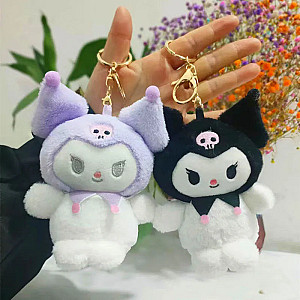Kuromi Black Purple Cute Doll Keychains