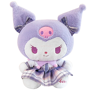 50-80cm Purple Kuromi Cartoon Large Cherry Velvet Stuffed Animal Plush