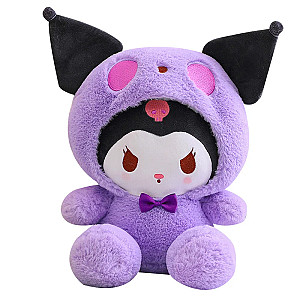 22-32cm Purple Kuromi Sanrio Bear Cosplay Stuffed Animal Plush