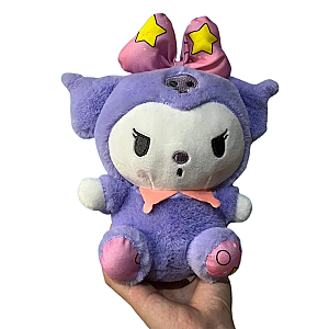 22CM Purple Kuromi Skull Stuffed Animal Plush