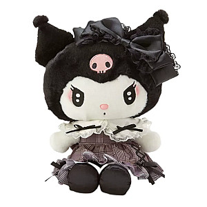 15-25cm Black White Kuromi Cartoon Stuffed Toy Plush