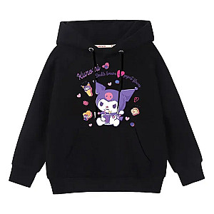 Kuromi Cute Cartoon Parent-child Outfit Hooded Sweaters