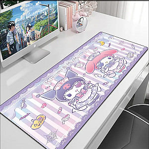 Kuromi Cute Cartoon Game PC Accessories Anime Large Mouse Pad